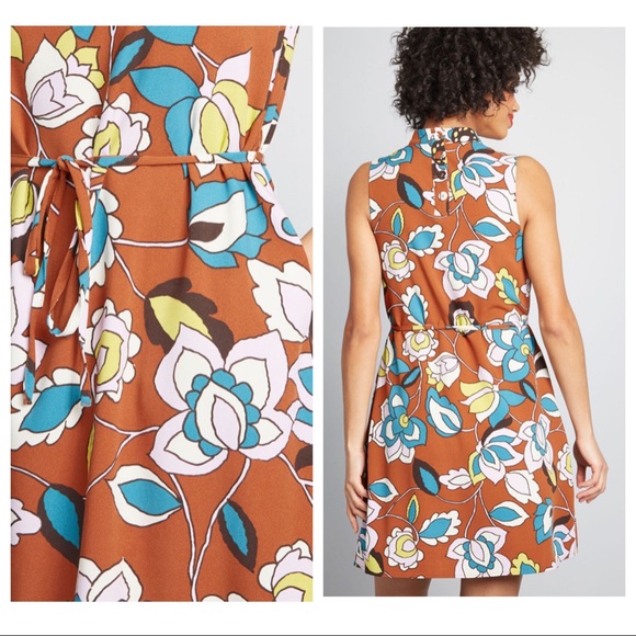 NWT Modcloth In With Excitement 60’s Retro Dress - Picture 2 of 3